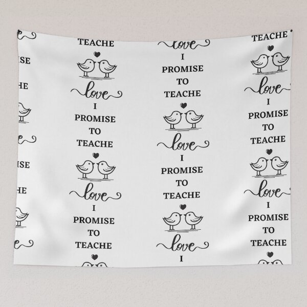 Item preview, I PROMISE TO TEACH LOVE  designed and sold by Artloverperson1.