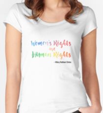 Human Rights Women's Fitted Scoop T-Shirt