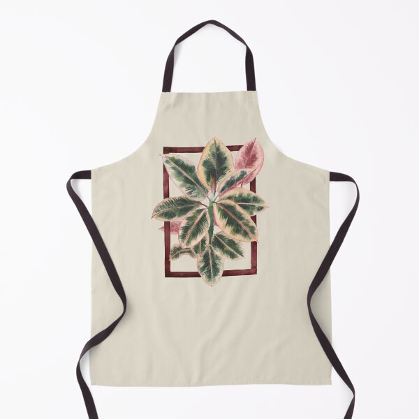 Item preview, Variegated Rubber Tree Leaves Watercolor designed and sold by arielgbearden.