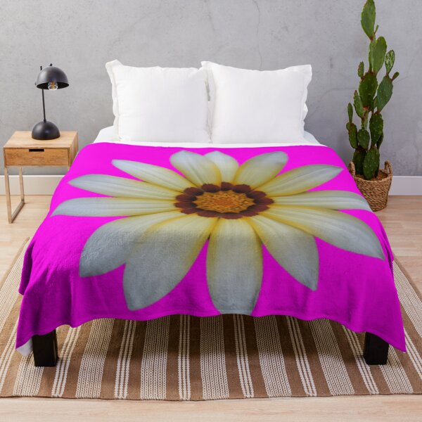 Artikelvorschau, Gelb-weiße Gazania-Sommerblume entworfen und verkauft von edwardtiptonart.