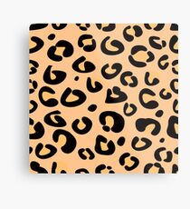 Leopard seamless texture. Animal skin background Metal Print