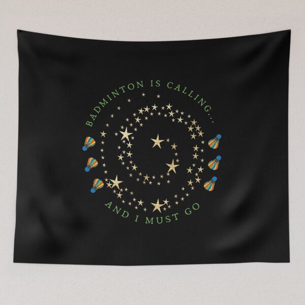 Item preview, Badminton design with a quote "Badminton Is Calling And I Must Go". designed and sold by THEPURITYSTAR.