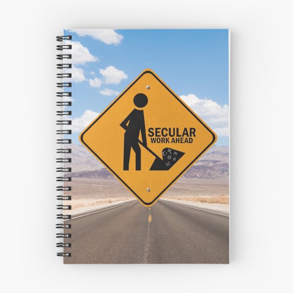 Item preview, Secular Work Ahead (lgt) designed and sold by GodsAutopsy.