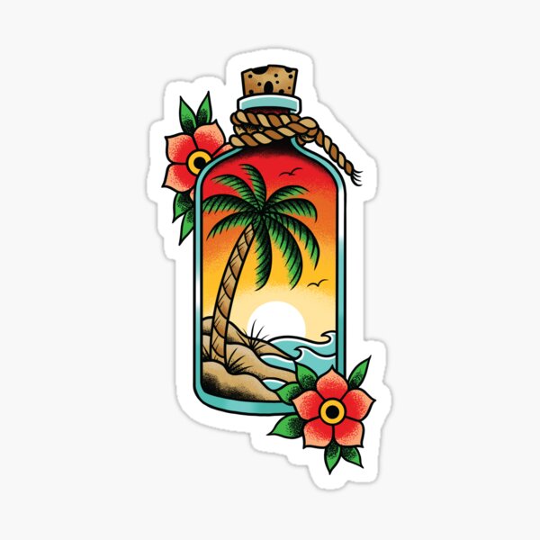 Tropical Palm Tree Tattoo
