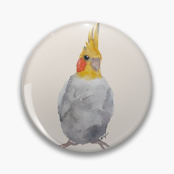 Item preview, Watercolor Cockatiel  designed and sold by Liv-Engler-Art.