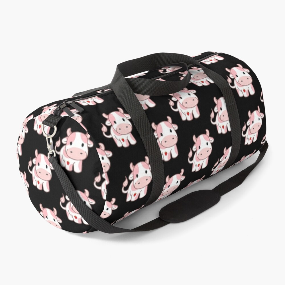 rosy strawberry cow | cute rosy cow Duffle Bag