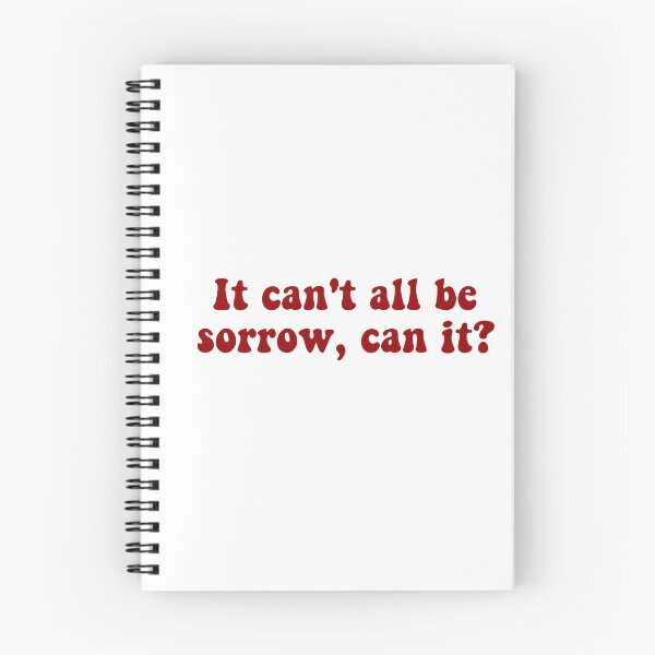 Item preview, wandavision quote "it can't all be sorrow, can it?" red designed and sold by annasantermans.