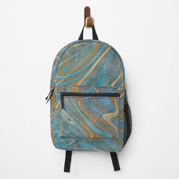 Item preview, Regal Gold And Turquoise Marble Design designed and sold by Piper-Deals.
