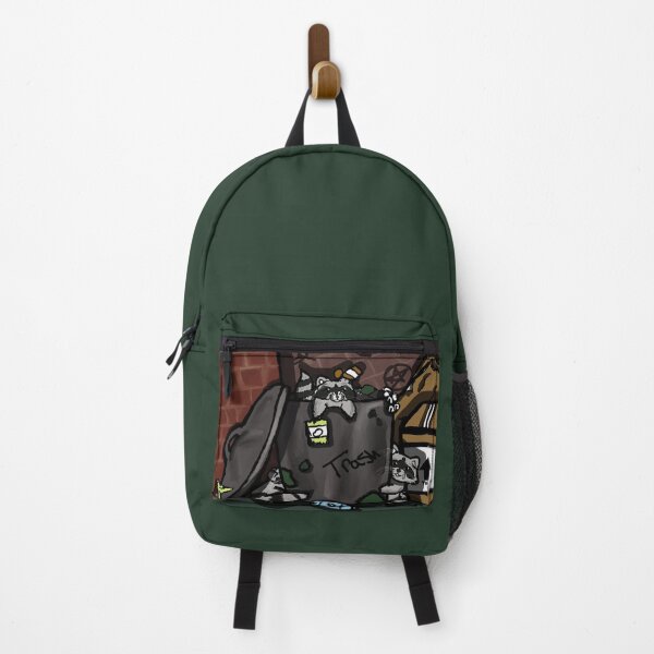 Item preview, Raccoons in a trash can designed and sold by Crazedbroom.