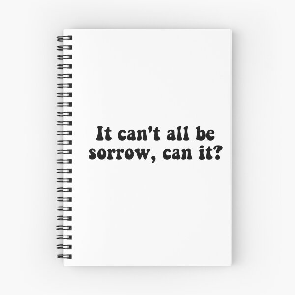 Item preview, wandavision quote "it can't all be sorrow, can it?" black designed and sold by annasantermans.