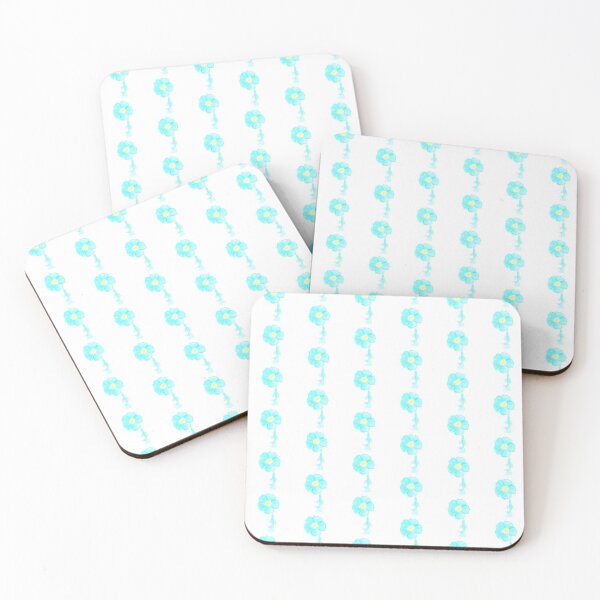 Item preview, Blue Flax (Grid/Foulard) designed and sold by ruhamadoodles.
