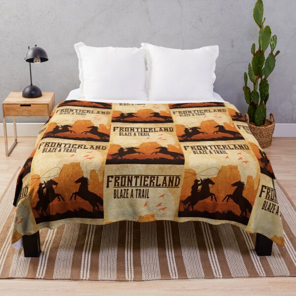 Item preview, Frontierland Vintage Poster Blaze a Trail designed and sold by nvrland-novelty.