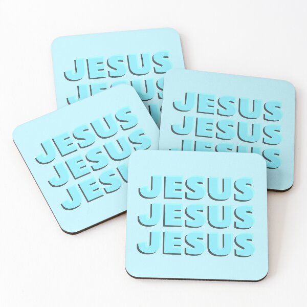 Item preview, Jesus Jesus Jesus, Jesus Typography designed and sold by HeavenlyCrafts.