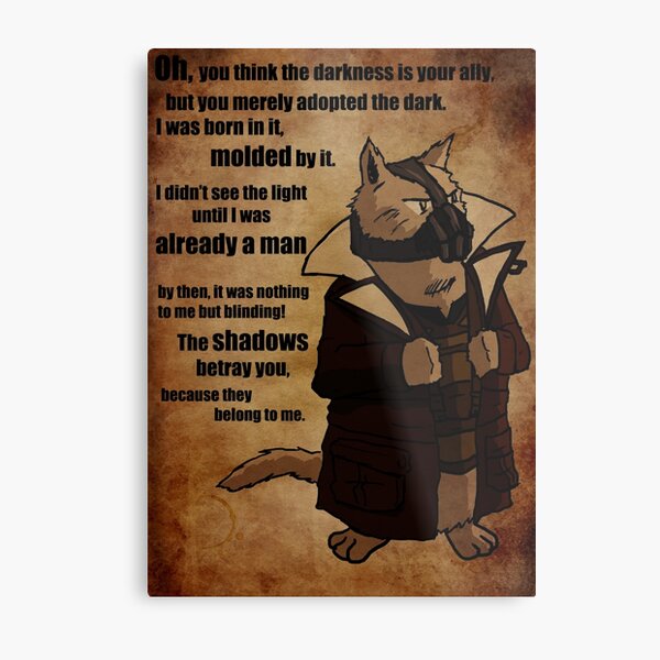 Bane's Cat Rises! Metal Print