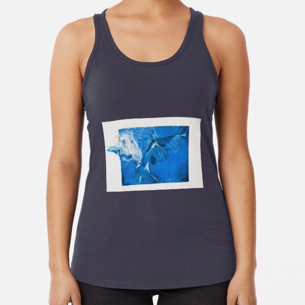 Soaring 2--Blue Eagle Racerback Tank Top