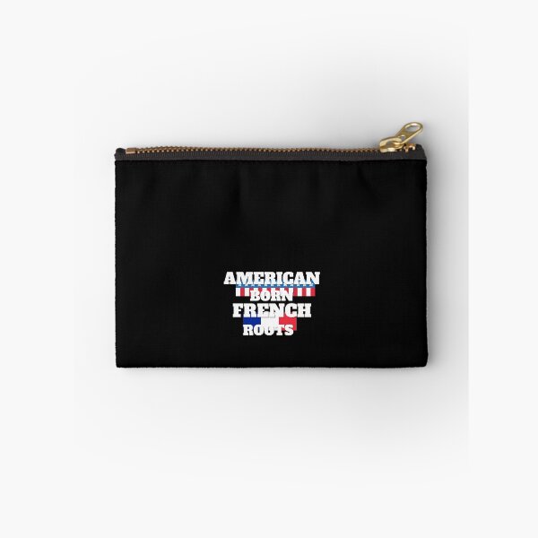 Item preview, American Born French Roots Perfect Gift Simple Bold Title American Stars and Stripes French Colors designed and sold by NelleD.