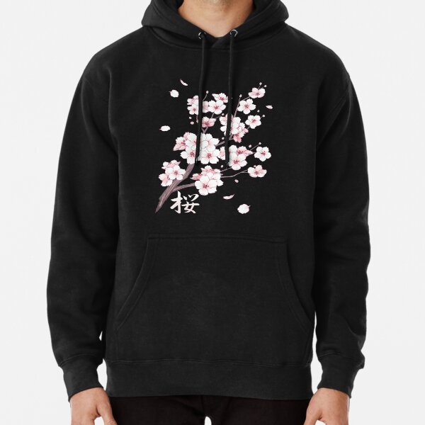Item preview, White sakura cherry blossom branches falling petals designed and sold by arterialmotive.