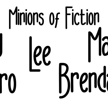 Artwork thumbnail, The Minions of Fiction Boys rwr by RWR by EH Merch