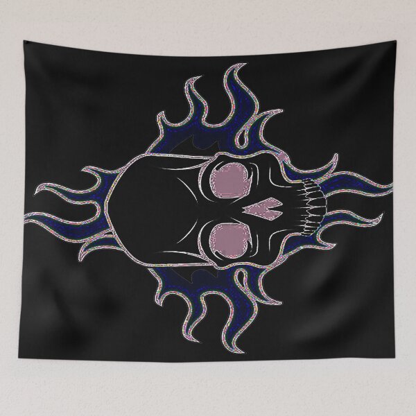 Item preview, skull and fire-black skull designed and sold by Wtp1985.