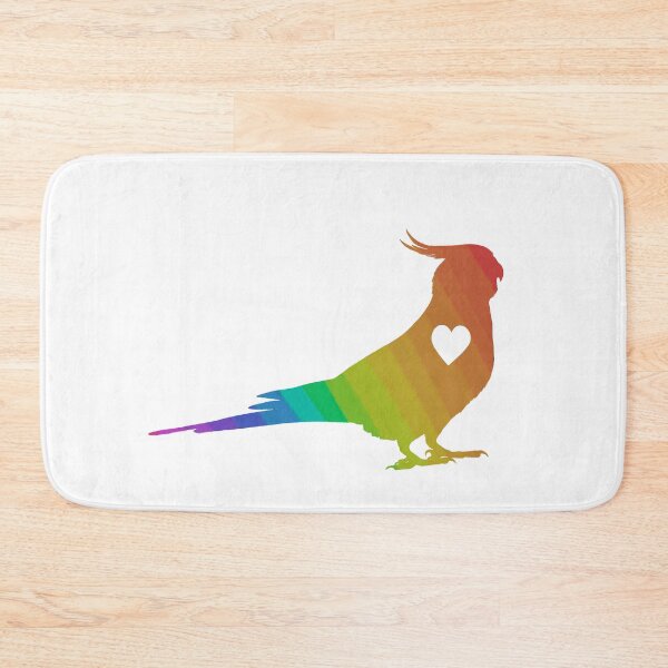 Item preview, Cockatiel Silhouette - Rainbow Coloured - Love Cockatiels designed and sold by Syddall Susan.