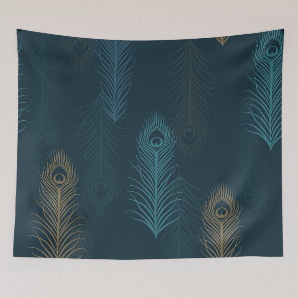 Item preview, pattern of peacock feathers and eyes designed and sold by ateliernab.