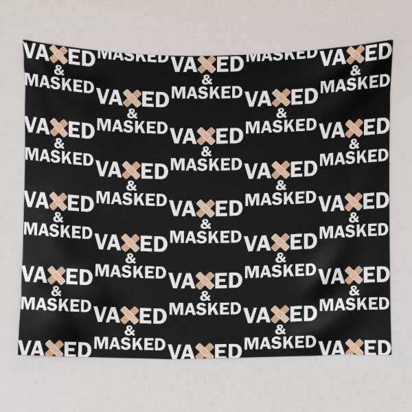 Item preview, Vaxed and Masked with band aid designed and sold by TalesOfScience.