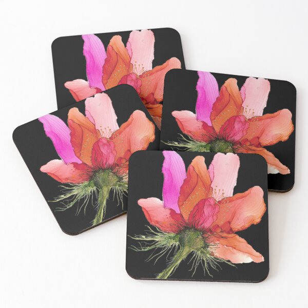 Item preview, Rippled peach flower designed and sold by Gill Barrett Art.