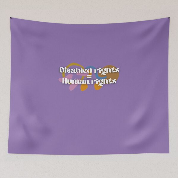 Item preview, Disability rights equal human rights 70s style designed and sold by SunnyAlloy.