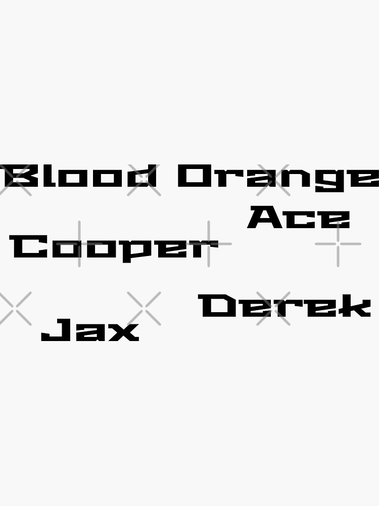 Thumbnail 3 of 3, Sticker, Blood Orange Boys rwr designed and sold by RockWinterRec.