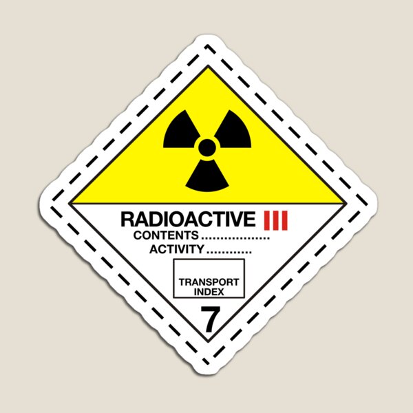 “Hazardous placard HD” Magnet by Raildur | Redbubble