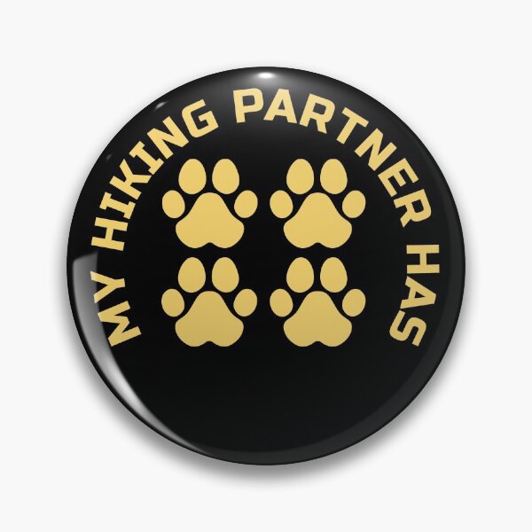 Item preview, My Hiking Partner Has Four Legs | Golden Paw Tracks designed and sold by BoldTigerDesign.