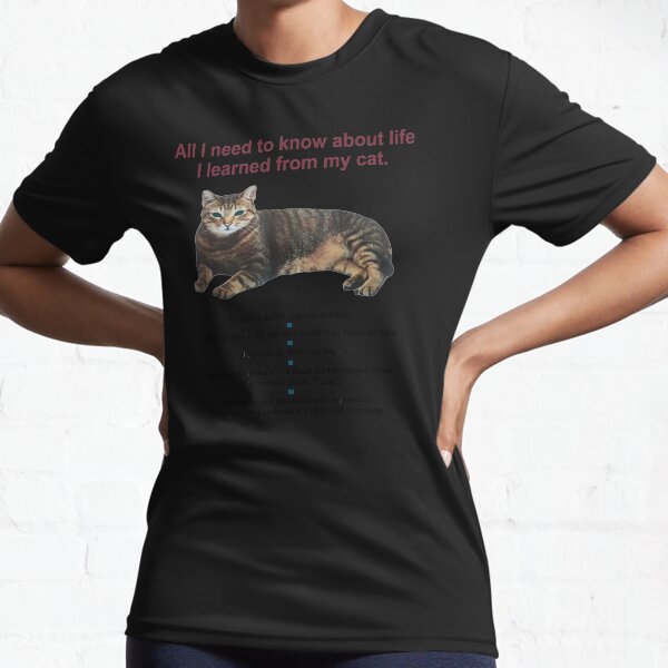 Artikel-Vorschau von Alles, was ich über das Leben wissen muss, habe ich von meiner Katze gelernt, designt und verkauft von juliaanndesigns.