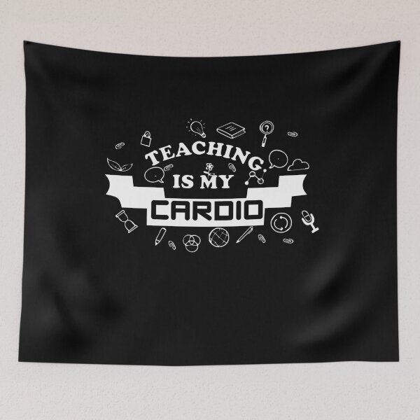 Item preview,   teaching is my cardio masks- designed and sold by seriesxanime.