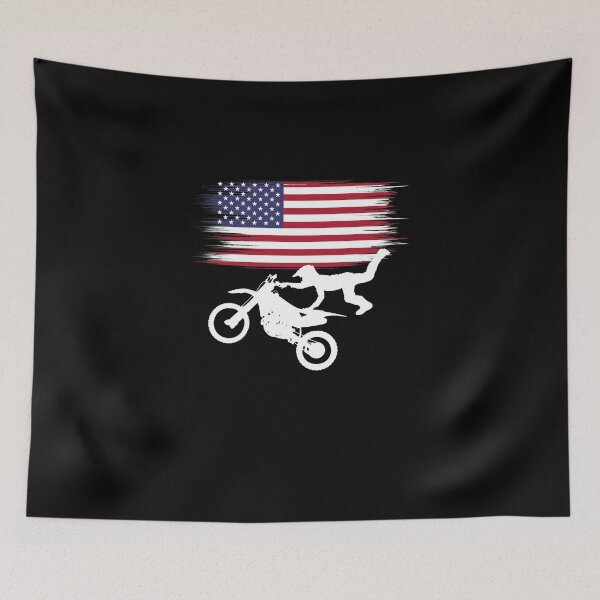 Item preview, American Dirt Bike Rider - American Dream - USA designed and sold by RedSparkle.
