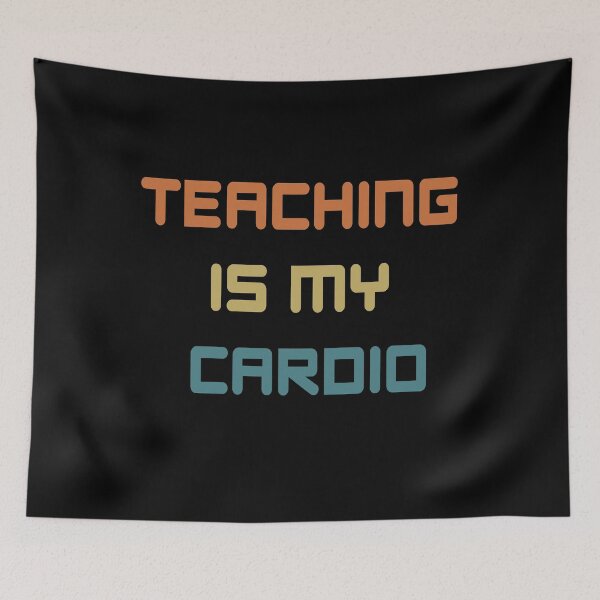 Item preview,    teaching is my cardio masks- designed and sold by seriesxanime.