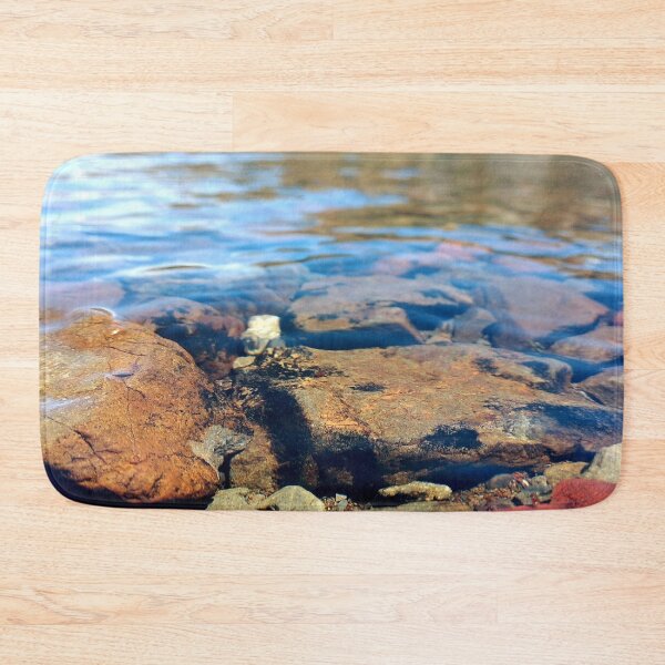 Item preview, river rocks close up photogaphy landscape designed and sold by -Lily-Anne-.