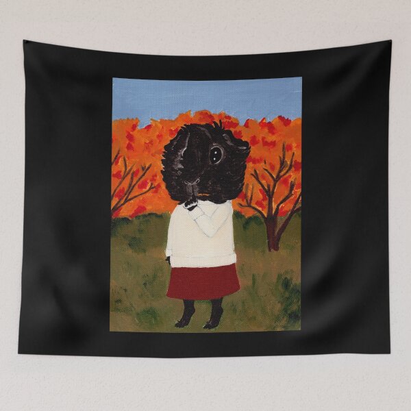 Item preview, Folk Horror Hen Wen designed and sold by Guinea Pigs and Books.