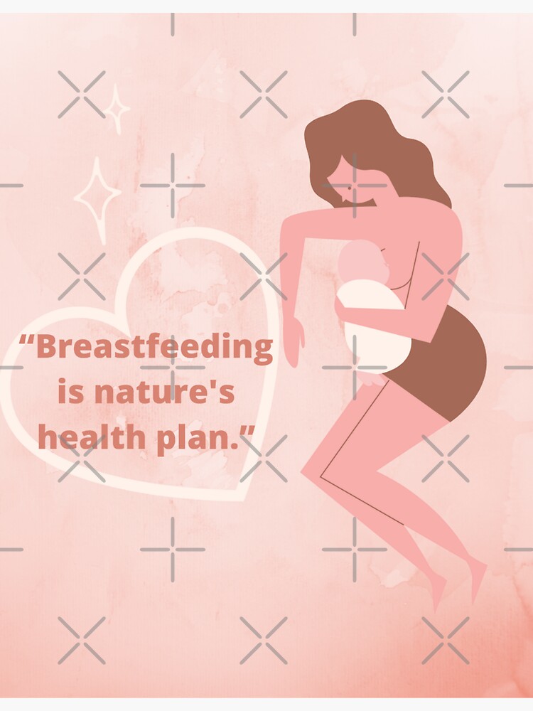 Thumbnail 3 of 3, Sticker, Breastfeeding is nature's health plan designed and sold by misskholeta.