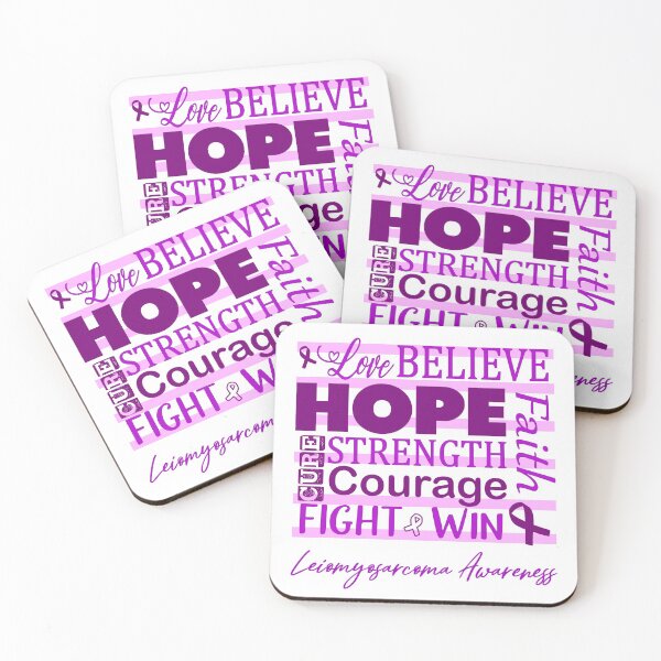 Item preview, Love Believe Hope Leiomyosarcoma Awareness designed and sold by largellie.