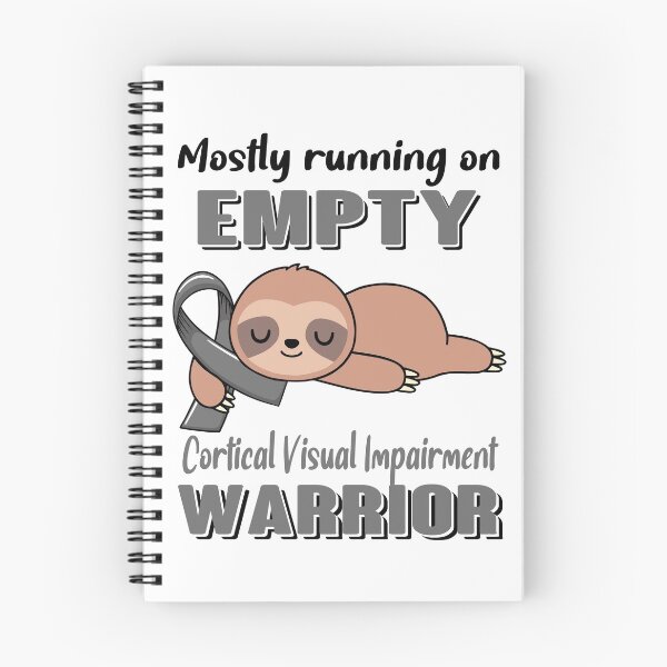 Item preview, Mostly Running On Empty Cortical Visual Impairment Warrior designed and sold by Brad-FI.