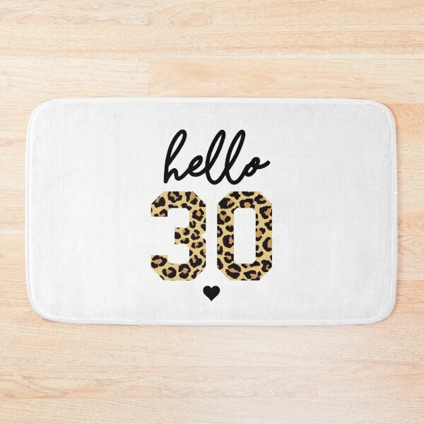 Item preview, Hello 30 | 30th birthday Cheetah Print | 30th birthday gift | Cute 30th birthday gift designed and sold by Violet Treasures.