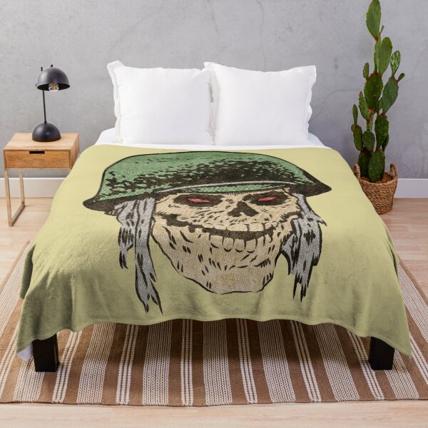Item preview, Vintage Zombie Soldier Skull designed and sold by Salty-Dog2.
