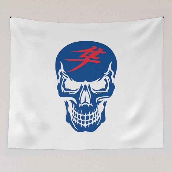 Item preview, SUZUKI HAYABUSA BLUE SKULL designed and sold by Hayorik.