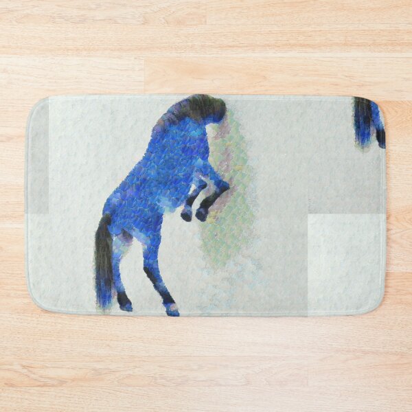 Item preview, Walled Blue Horse - Leonid Afremov Style designed and sold by LeonardoDigenio.