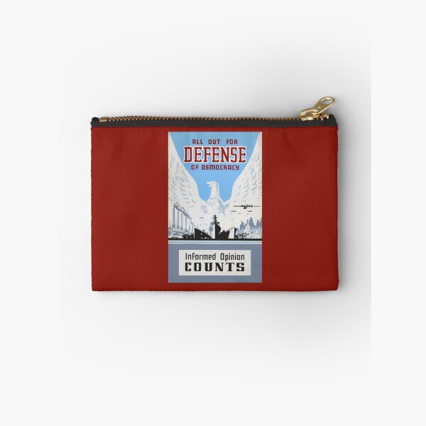 Item preview, All Out For Defense Of Democracy - Informed Opinion Counts - WPA Circa 1942 designed and sold by warishellstore.