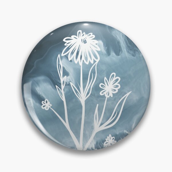 Item preview, Relax. Aguas azules abstracto con Flor de manzanilla  designed and sold by Vikymonkey.