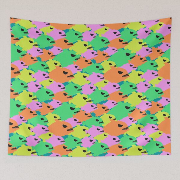 Item preview, fishes bright,vibrant kids,girls,women pattern designed and sold by cutecrazytshirt.