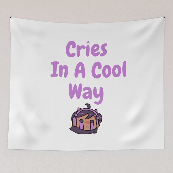 Item preview, Cries In A Cool Way funny stickers designed and sold by InnovantDesigns.