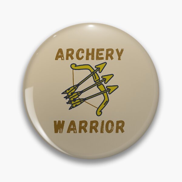 Item preview, Archery Warrior - Archery Lover Gold Brown Colored Text Sisal background designed and sold by IrinchiDE.