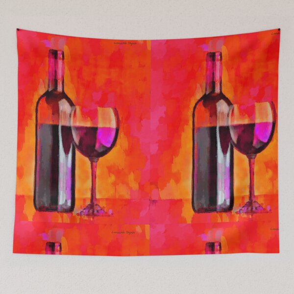 Item preview, Bottle Of Wine Red-Orange designed and sold by LeonardoDigenio.